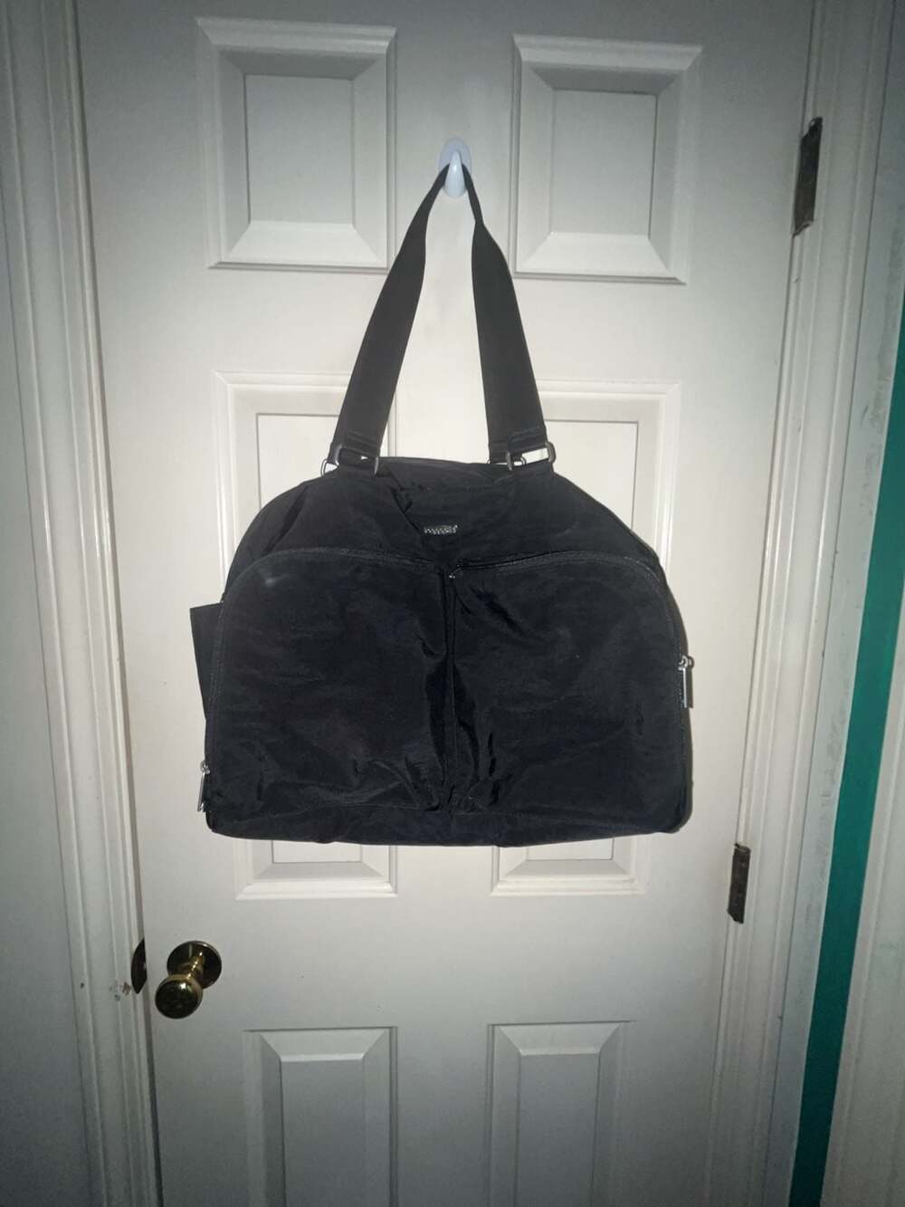 Baggallini Fifth Avenue Weekender Tote Travel Bag with Blue Lining